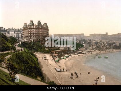 das Grand Hotel in Scarborough, Yorkshire, England, entworfen vom Architekten Cuthbert Brodrick / das Grand Hotel in Scarborough, entworfen vom Arch Stockfoto