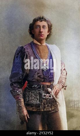 Johnson Forbes-Robertson 1853–1937, englischer Schauspieler und Regisseur. 1913 zum Ritter geschlagen. Hier als Romeo in der Tragödie Romeo und Julia Stockfoto