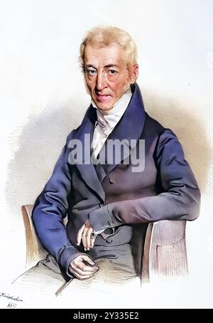 Isaak Löw Hofmann, Edler von Hofmannsthal geb. 10. Juni 1759 in Prostibor, nahe Pilsen Böhmen, gest. 2. Dezember 1849 in Wien war ein österreichischer Stockfoto