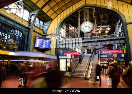 Europa, Deutschland, Hamburg, Stadt, Hauptbahnhof, Wandelhalle, Stockfoto