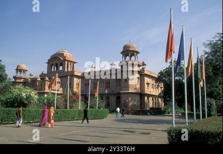 Das Lalgarh Palace Hotel in der Stadt Bikaner in der Provinz Rajasthan in Indien. Indien, Jaisalmer, Januar 1998 Stockfoto