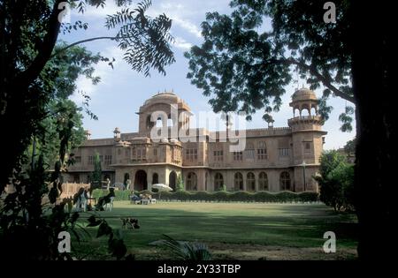 Das Lalgarh Palace Hotel in der Stadt Bikaner in der Provinz Rajasthan in Indien. Indien, Jaisalmer, Januar 1998 Stockfoto