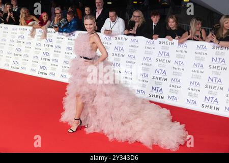 London, Vereinigtes Königreich, 11. September 2024. Nadya Bychkova nimmt am 11. September 2024 an den National Television Awards Red Carpet Arrivals in der O2 Arena in London Teil. Vereinigtes Königreich. Quelle: S.A.M./Alamy Live News Stockfoto