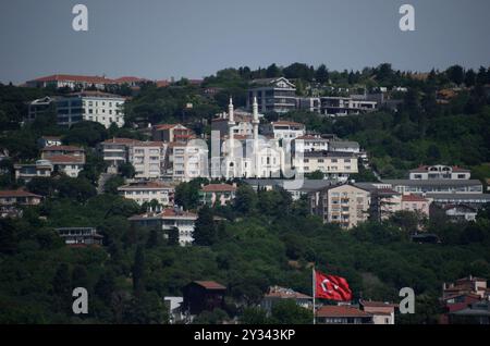 Blick von Ortaköy, Istanbul, Türkei, Europa-Asien Stockfoto