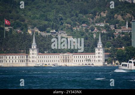 Kuleli Çeşmesi Blick von Ortaköy, Istanbul, Türkei, Europa-Asien Stockfoto