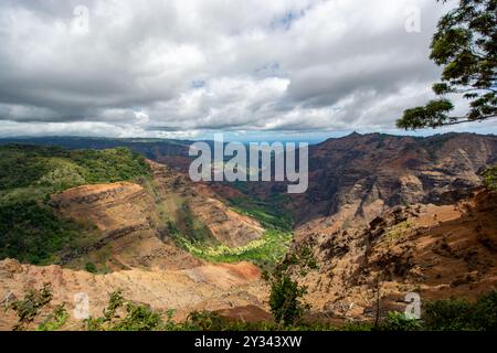 Waimea Canyon auf der Insel Kauai, Hawaii Stockfoto