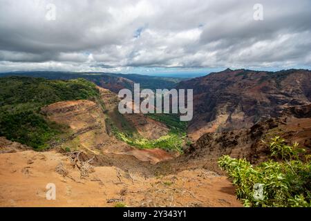 Waimea Canyon auf der Insel Kauai, Hawaii Stockfoto