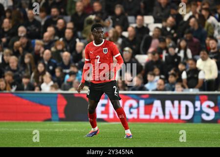 LUTON, ENGLAND - 9. SEPTEMBER: Samson Baidoo von Österreich während des U21-Freundschaftsspiels zwischen England und Österreich in der Kenilworth Road On Stockfoto