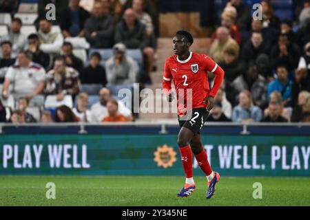 LUTON, ENGLAND - 9. SEPTEMBER: Samson Baidoo von Österreich während des U21-Freundschaftsspiels zwischen England und Österreich in der Kenilworth Road On Stockfoto