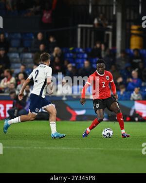 LUTON, ENGLAND - 9. SEPTEMBER: Samson Baidoo von Österreich während des U21-Freundschaftsspiels zwischen England und Österreich in der Kenilworth Road On Stockfoto