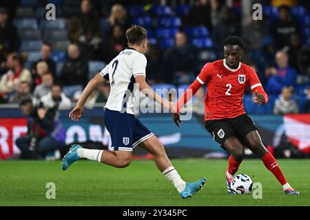 LUTON, ENGLAND - 9. SEPTEMBER: Samson Baidoo von Österreich während des U21-Freundschaftsspiels zwischen England und Österreich in der Kenilworth Road On Stockfoto