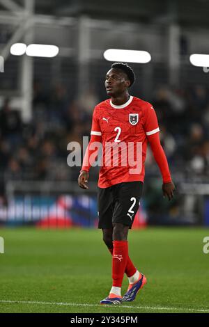 LUTON, ENGLAND – 09. SEPTEMBER: Samson Baidoo von Österreich und Red Bull Salzburg während des U21-Freundschaftsspiels zwischen England und Österreich Stockfoto