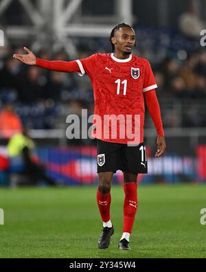 LUTON, ENGLAND - 9. SEPTEMBER: Thierno Ballo von Österreich während des U21-Freundschaftsspiels zwischen England und Österreich in der Kenilworth Road On Stockfoto