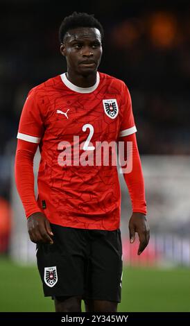 LUTON, ENGLAND – 09. SEPTEMBER: Samson Baidoo von Österreich und Red Bull Salzburg während des U21-Freundschaftsspiels zwischen England und Österreich Stockfoto