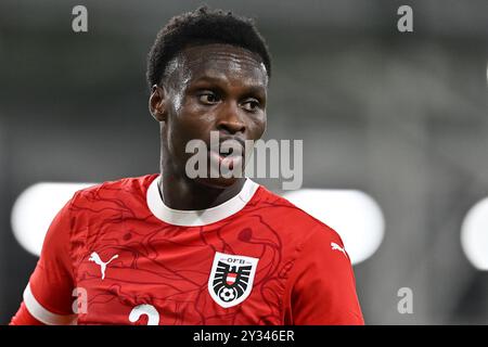 LUTON, ENGLAND – 09. SEPTEMBER: Samson Baidoo von Österreich und Red Bull Salzburg während des U21-Freundschaftsspiels zwischen England und Österreich Stockfoto