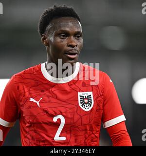 LUTON, ENGLAND – 09. SEPTEMBER: Samson Baidoo von Österreich und Red Bull Salzburg während des U21-Freundschaftsspiels zwischen England und Österreich Stockfoto