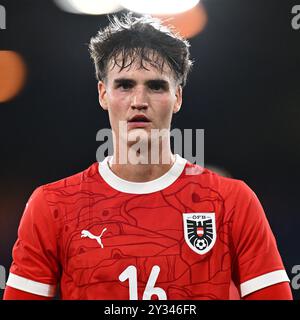 LUTON, ENGLAND - 09. SEPTEMBER: Nikolas Sattlberger von Österreich während des U21-Freundschaftsspiels zwischen England und Österreich bei Kenilworth R Stockfoto