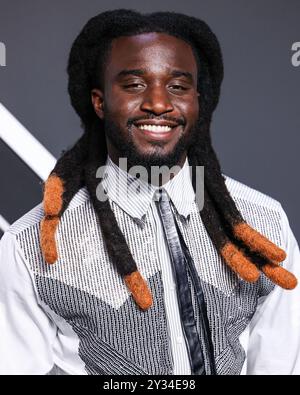 Elmont, Usa. September 2024. ELMONT, NEW YORK, USA – 11. SEPTEMBER: Shaboozey kommt bei den MTV Video Music Awards 2024 an, die am 11. September 2024 in Elmont, New York, USA, in der UBS Arena stattfinden. (Foto: Xavier Collin/Image Press Agency) Credit: Image Press Agency/Alamy Live News Stockfoto