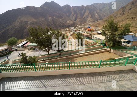 Abha, Saudi Arabien 6. Juli 2022: Schöne Touristenorte in Abha Stadt - Saudi Tourism Stockfoto