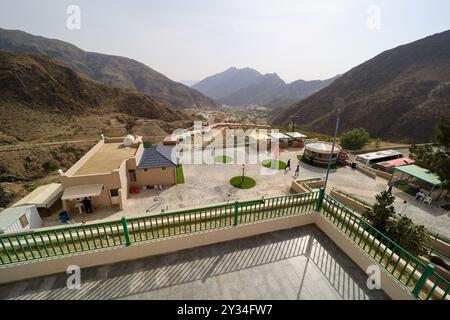 Abha, Saudi Arabien 6. Juli 2022: Schöne Touristenorte in Abha Stadt - Saudi Tourism Stockfoto