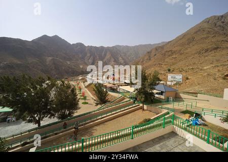 Abha, Saudi Arabien 6. Juli 2022: Schöne Touristenorte in Abha Stadt - Saudi Tourism Stockfoto