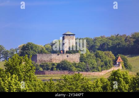 Schloss Hohenbeilstein, Bergschloss Beilstein, Landkreis Heilbronn, Baden-Württemberg, Deutschland, Europa Stockfoto