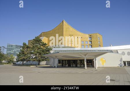 Philharmonie, Kulturforum, Tiergarten, Mitte, Berlin, Deutschland, Europa Stockfoto