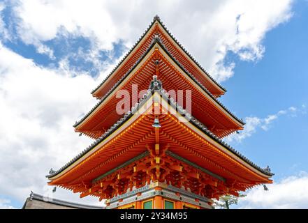 Sanju-no-to, dreistöckige Pagode, Kiyomizu-dera-Tempel, Kyoto, Japan, Asien Stockfoto