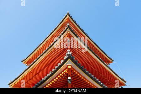 Sanju-no-to, dreistöckige Pagode, Kiyomizu-dera-Tempel, Kyoto, Japan, Asien Stockfoto