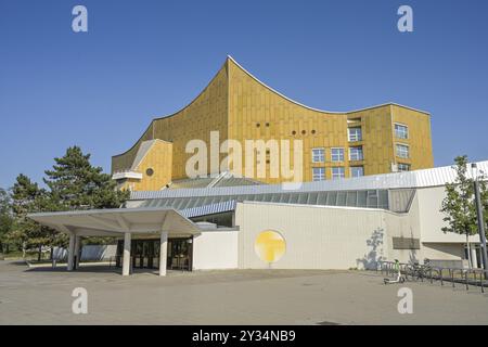 Philharmonie, Kulturforum, Tiergarten, Mitte, Berlin, Deutschland, Europa Stockfoto