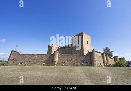 Castillo de Pedraza, Pedraza, Provinz Segovia, Kastilien und Leon, Spanien, Europa Stockfoto