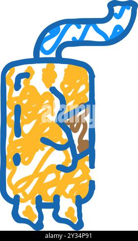 Abbildung des Auspuffrohrsymbols Stock Vektor