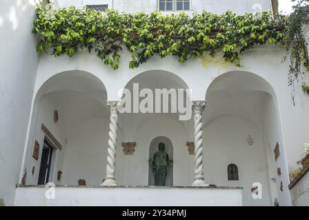 Detail der Villa San Michele, das Lebenswerk des schwedischen Arztes und Autors Axel Munthe (1857â € 1949) auf Capri, Anacapri, Insel Capri, Campan Stockfoto
