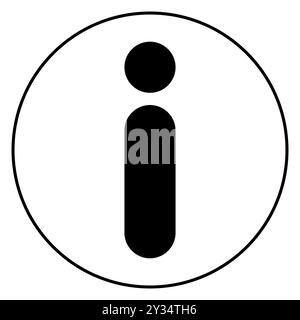 Vektor des Informationssymbols. Abbildung des Symbols „Info“ und „FAQ“. Info-Tipp-Symbol-Logo einfacher Piktogrammvektor. Symbol für das Typenschild der Informationsglyphe. Stock Vektor
