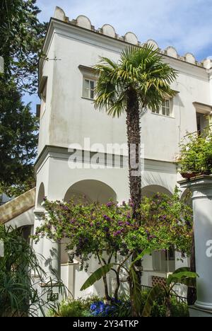 Villa San Michele, das Lebenswerk des schwedischen Arztes und Schriftstellers Axel Munthe (1857â€“1949) auf Capri, Anacapri, Insel Capri, Campania, Italien Stockfoto