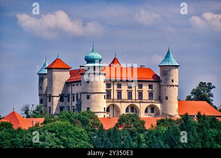 Schloss Nowy Wisnicz, Barock, Renaissance-Stil im Dorf Stary Wisnicz, Region Malopolska, Polen Stockfoto