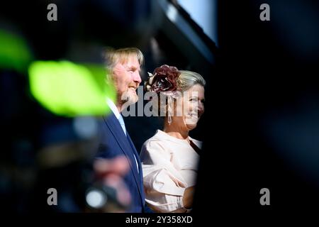 Mesh, Niederlande, 2024 2011-09-12 16:04:44 MESH, 12-09-2024, Gemeinde Eijsden-Margraten König Willem Alexander und Königin Máxima in Mesch, Gemeinde Eijsden-Margraten für den nationalen Beginn der Feier von 80 Jahren Freiheit. FOTO: NLBeeld/Patrick van EmstIn dem Foto: NL Beeld / Patrick van EMST Stockfoto