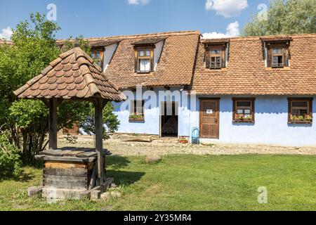 Courtyard, King Charles III. Anwesen, Viscri, Rumänien Stockfoto