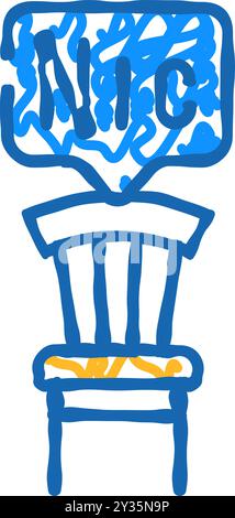 Event Marketing Symbol Kritzelillustration Stock Vektor