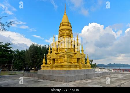 Laem Sor Pagode, Bang Kao Strand, Koh Samui, Thailand *** Laem Sor Pagoda, Bang Kao Beach, Koh Samui, Thailand *** Laem Sor Pagoda, Bang Kao Beach, Ko Stockfoto