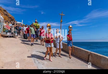 Berlenga Island, Portugal: 22. Juni 2024: Festival zu Ehren des heiligen Johannes des Täufers auf der Insel Berlenga, Peniche. Portugal Stockfoto