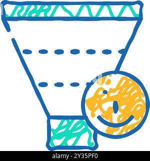 Illustration des Symbols „heiße Leads“ Stock Vektor