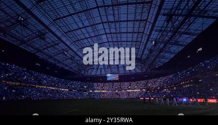 Johan Cruyff Arena mit leichtem Choreo im UEFA Nations League 2024 Spiel NIEDERLANDE, Deutschland. , . Am 10. September 2024 in Amsterdam, NL. Fotograf: ddp Images/STAR-Images Credit: ddp Media GmbH/Alamy Live News Stockfoto