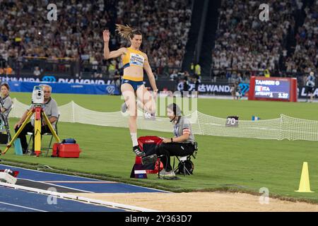 Alina Rotaru-Kottmann (Rumänien) während der Weitsprung-Frauen bei der Golden Gala Pietro Mennea Diamond League Athletics 2024 in Rom, Italien Stockfoto