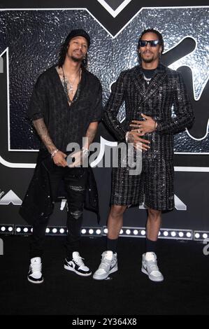 Larry Bourgeois und Laurent Bourgeois Les Twins bei der Verleihung der MTV Video Music Awards 2024 in der UBS Arena, New York, 11.09.2024 *** Larry Bourgeois und Laurent Bourgeois Les Twins bei den MTV Video Music Awards 2024 in der UBS Arena, New York, 11 09 2024 Foto:XB.xHinex/xFuturexImagex mtv Awards 4787 Stockfoto