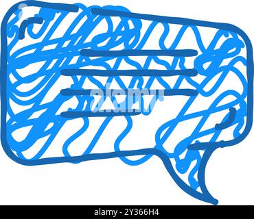 Sprechblase Testimonial Icon Doodle Illustration Stock Vektor