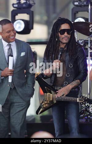 New York, USA, 12. September 2024: Lenny Kravitz tritt am 12. September 2024 in New York auf. Foto: Giada Papini Rampelotto/EuropaNewswire Stockfoto