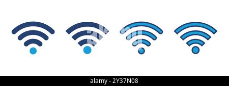 Vektor des WLAN-Symbols. Signalvektorsymbol. Vektor des Wireless-Symbols Stock Vektor