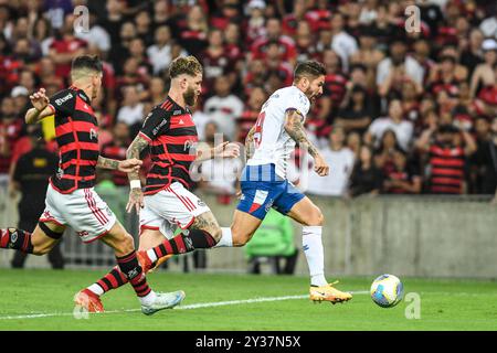 Rio, Brasilien - Septrember 12 2024: Spiel zwischen Flamengo x Bahia beim Brasilien Cup, Viertelfinale im Maracana Stadium Stockfoto