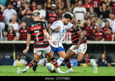 Rio, Brasilien - Septrember 12 2024: Spiel zwischen Flamengo x Bahia beim Brasilien Cup, Viertelfinale im Maracana Stadium Stockfoto